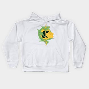 Forrest Green Martini and Rose Kids Hoodie